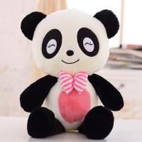 可爱领结熊猫抱枕公仔毛绒玩具大号玩偶布娃娃创意生日女生