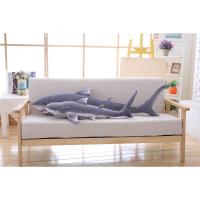 鲨鱼毛绒玩具可爱长条睡觉抱枕大白鲨仿真儿童男孩布娃娃玩偶