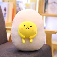 可爱ins仿真鸡蛋公仔抱枕毛绒玩具午休毯子搞怪女生日走心