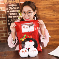 创意一大袋汤圆表情抱枕毛绒玩具零食物汤团公仔儿童女生玩偶