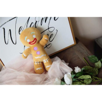 少女心可爱软绵绵姜饼人饼干人公仔玩偶 抱枕 靠垫 大号挂件