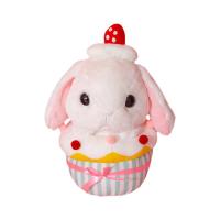 卡通兔子垂耳兔蛋糕兔子公仔毛绒玩具睡觉抱枕靠垫家居沙摆设