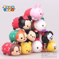tsum tsum叠叠乐圣诞款微景观装饰摆件米奇维尼套装儿童
