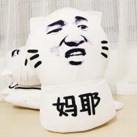 妈耶表情包动漫抱枕毛绒娃娃空投箱滑稽公仔送朋友 妈耶抱枕 45*35厘米