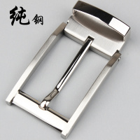 2019新款不锈钢皮带扣头腰带男卡子3.2 3.5 3.8cm针扣带头 3.8cm内径不锈钢金色款