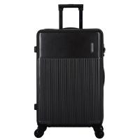 PC拉杆箱万向轮旅行箱磨砂行李箱商务登机箱学生密码箱20/24/28寸 黑色 24寸