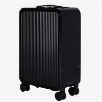 商务全金属铝镁合金拉杆箱旅行箱登机箱行李箱万向轮20寸24寸16寸 718B银色编织纹 24寸