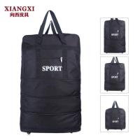 牛津布大容量万向轮行李箱包标准出国旅行折叠航空托运包女士包袋 大号黑色