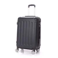 礼品拉杆箱万向轮寸女箱包旅行箱男寸学生密码行李箱硬箱女士包袋 蓝色黑角