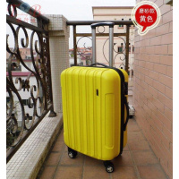 加工万向轮行李箱子拉杆包箱时尚登机箱旅行皮箱包/女士包袋涤纶 黄色