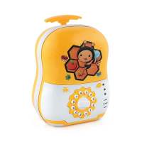 儿童卡通音乐故事自动卷钱机硬币存钱罐手拉行李箱密码箱女士包袋 蜜蜂