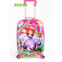 儿童箱男女小孩卡通行李箱旅行箱可logo小拉杆寸寸女士包袋涤纶 自行车佩奇