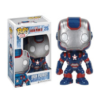 工艺 FUNKO iron man Q版钢铁侠手办爱国者盒装摆件美国队长 POP钢铁侠(爱国者) 均码