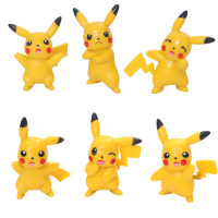 工艺 宠物小精灵公仔 口袋 皮卡丘6款玩偶 6款皮卡丘 约6-6.5cm