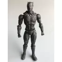 动漫 SHF 美国队长3 内战 黑豹 限定 可动 手办模型摆件 SHF黑豹豪华版 高约17cm