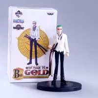 动漫 海贼王手办 新剧场版GOLD 白衣索隆 单款彩盒装 白衣索隆 高约35cm
