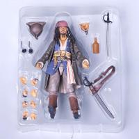 加勒比海盗5 死无对证 SHF 杰克船长 约翰尼 德普 可动手办 斯帕罗船长 高约16cmcm