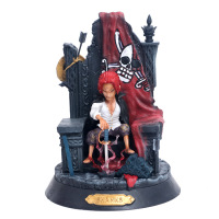 海贼/航海王 GK四皇共鸣 坐姿 红香克斯 手办模型 王座坐姿红发 高约24cm