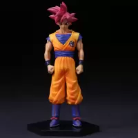 动漫手办公仔七龙珠Dragon ball超造集红悟空PVC玩具玩偶 红发悟空 高约15cm左右