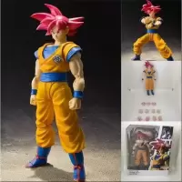 魂限定 SHF 七龙珠 龙珠超赛神 超级赛亚人 红 孙悟空 可动手办 SHF红发悟空 均码