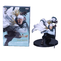 工艺海贼手办顶上决战6 斯摩格 烟男 路飞达斯琪盒装摆件 顶上对决斯摩格 高约13.5cm