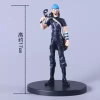 工艺金城海贼王动漫手办 黑衣乌索普 模型 娃娃机手办 乌索普 约17cm