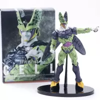 动漫手办模型 七龙珠 BWFC世界武道大会 沙鲁cell站姿 PVC盒装摆 A10单款龙珠 约22cm