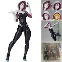 海洋堂 山口式 Series 004 女蜘蛛侠 Gwen 格温 可动手办模型摆件 格温女蜘蛛侠 高约16cm