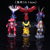 11代6款宠物小精灵 口袋 套装手办模型公仔 11代6款小精灵 高约10-14cm