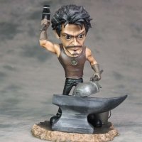 复仇者联盟 GK 托尼.史塔克 钢铁侠 打铁像 摆件 模型 手办