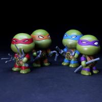 忍者神龟 4款Q版忍者神龟 简装手办 摆件 送礼摆件 4款神龟 均码