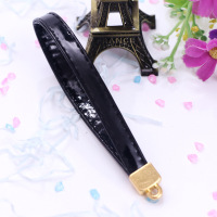 彩色PU皮绳扣小配件搭配DIY皮绳钥匙扣手机壳配饰挂件 黑色皮绳