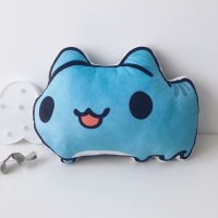 创意红猫猫虫咖波娃娃抱枕靠垫卡通毛绒玩具可爱玩偶生日女