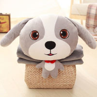 办公室趴趴抱枕头三合一毛绒毯子午睡趴枕两用被子可爱女孩睡觉