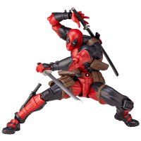 山口式 Series No.001 死侍 Deadpool 可动换脸手办优质 山口式死待 高约15cm