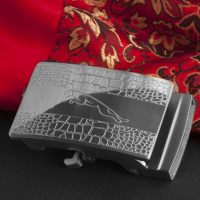 不锈钢滚轴腰带扣头 滚轴皮带扣 无孔无牙 自动扣 新款腰带扣 整套皮带银色