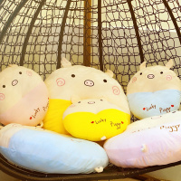 ins少女心小猪坐垫靠垫办公室学生加厚椅垫屁股垫子可爱毛绒玩具