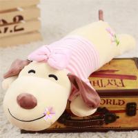 少女心蝴蝶结趴趴狗长条抱枕头公仔狗狗床上抱着睡觉娃娃生日