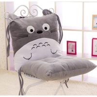 卡通可爱连体坐垫靠垫背一体办公室椅垫板凳加厚餐椅屁股垫子学生