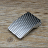 男士自动扣不锈钢腰带扣休闲裤带头全钢皮带头自动扣有牙扣 条纹银色