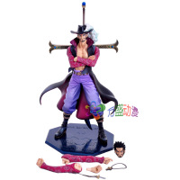 直销 海贼手办 七武海 pop鹰眼可换手 米霍克彩盒装 混批 pop鹰眼 均码