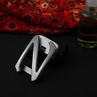 纯不锈钢自动扣皮带头Z扣头男士腰带扣头Z字 3.4-3.5cm 斜边Z金色