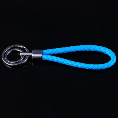 米芬动漫 手办周边配件 钥匙扣双环皮绳 挂件 编制绳 挂件 PV绳 蓝 其他尺寸