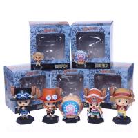 選物販賣機 海贼王手办路飞罗白胡子COS乔巴5款娃娃机公仔盒装 5款cos乔巴A款 约10cm