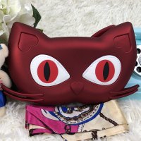 小单肩斜挎bag可爱猫猫女亚光纯色2018秋季新款磨砂时尚百搭简约 G18119红色