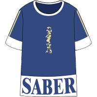 正版FATE动漫周边SABER短袖T恤上衣吾王二次元衣服学生青少年夏装 saberT恤 M