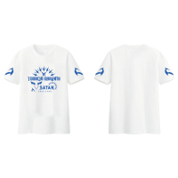 约会大作战动漫周边短袖衣服鸢一折纸二次元T恤学生夏季男女上衣 白色 M