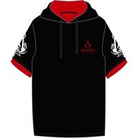 刺客信条动漫周边连帽休闲短袖男女青少年潮流T恤二次元夏季上衣 刺客信条T恤 M