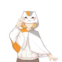 夏目友人帐动漫周边猫咪老师披肩二次元空调毯斗篷可爱懒人披风女 夏目友人帐 90*170厘米（高*宽不算帽子）