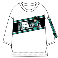 我的英雄学院动漫周边绿谷出久七分袖T恤二次元宽松文艺短袖衣服 七分袖T恤(预售2019年6月10日) S